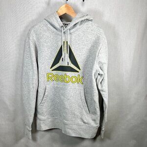 Reebok Men's grey pull-over Hoodie size small gray sweater